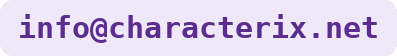 characterIX contact e-mail address